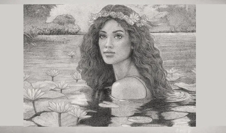Acrylic paintings and colored pencil drawings as digital downloads, or on paper and canvas
