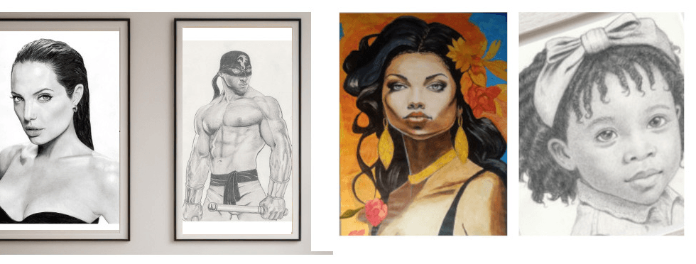 Custom portrait, logo, banner, or web design